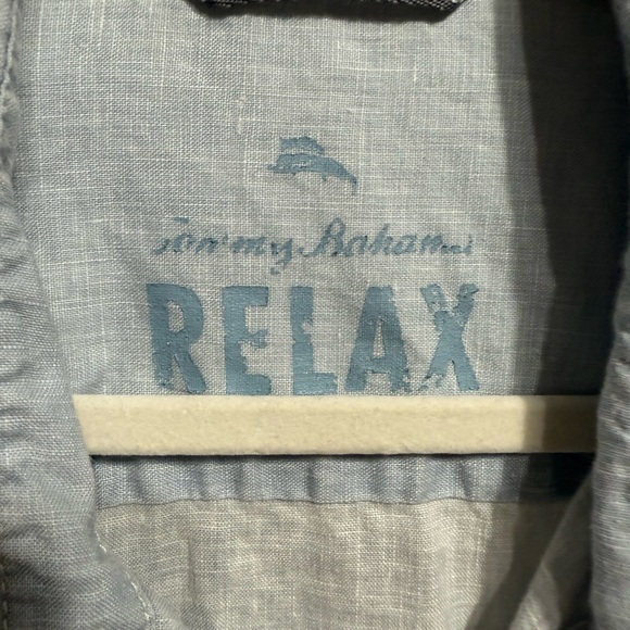 Tommy Bahama Relax Linen Button Down Laidback Coastal Vibes Lightweight Sz L - Picture 3 of 12